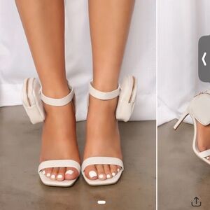 Fashion Nova Cream Heels